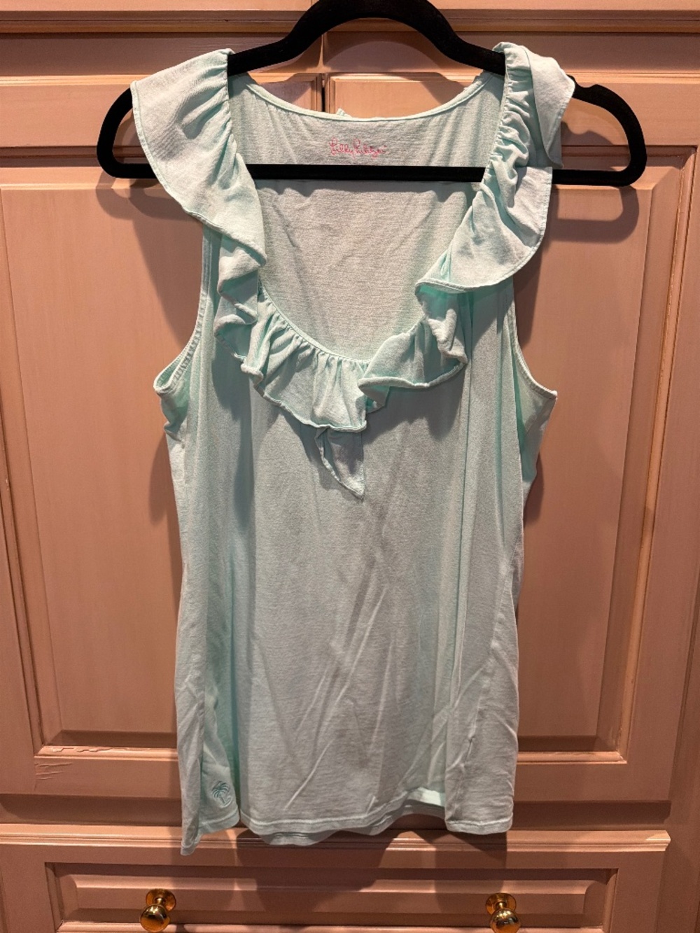 Lilly Pulitzer Sleeveless Tank top with ruffled collar